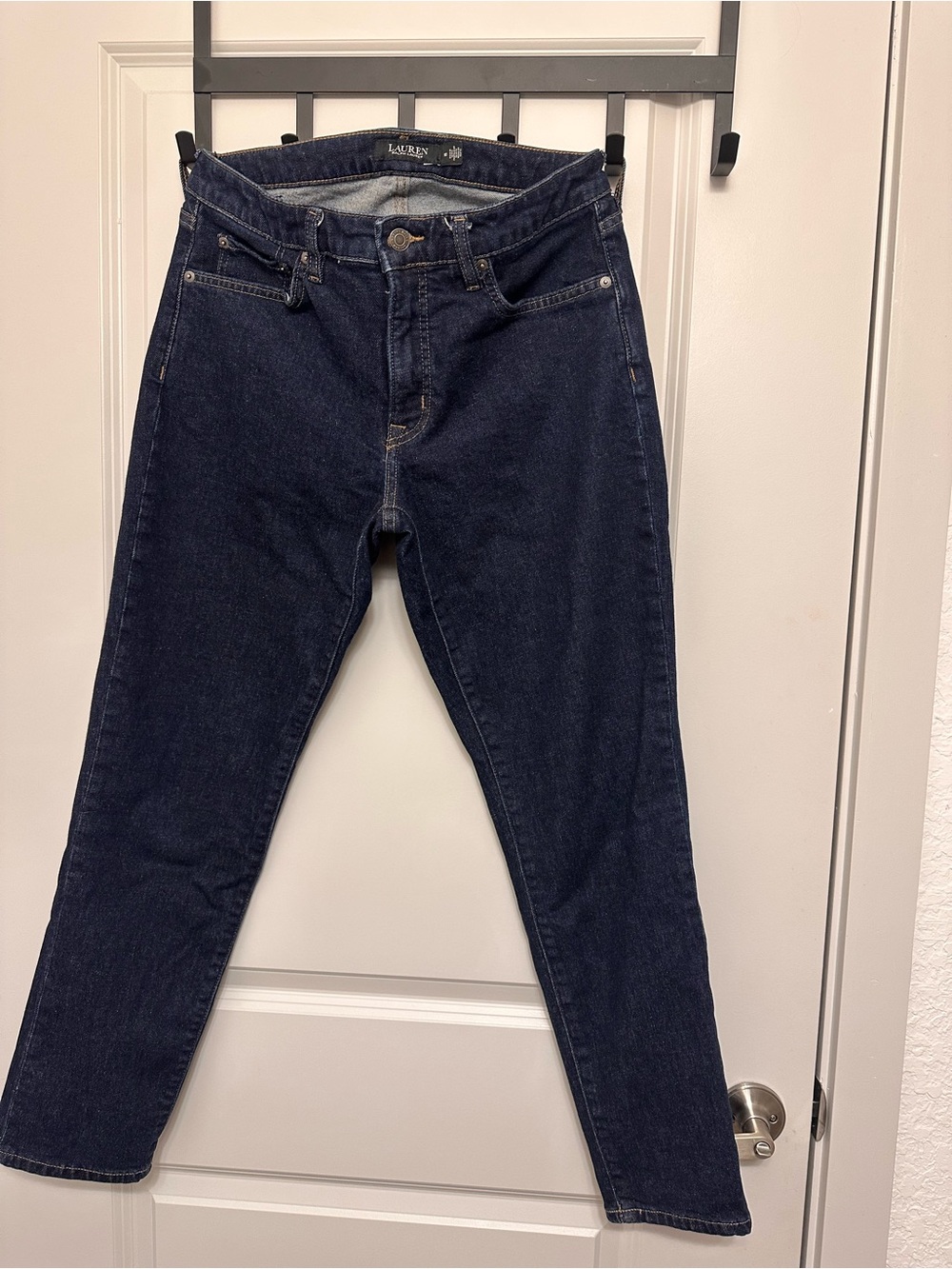 Lauren Ralph Lauren Women's Straight Leg Jeans in Dark Indigo